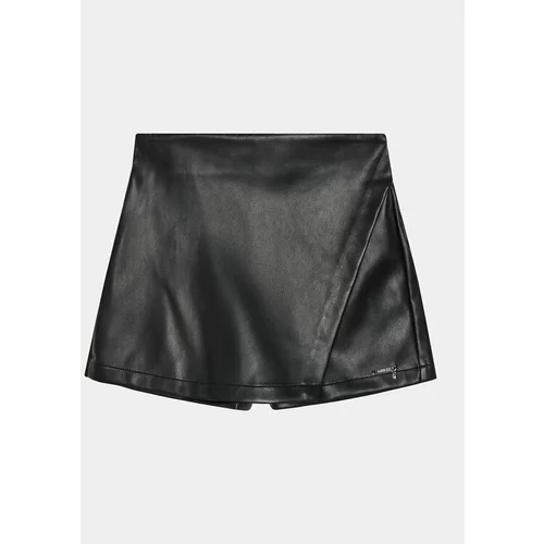 Guess Kratke hlače iz umetnega usnja J4RD04 WE8D0 Črna Regular Fit