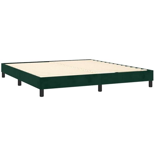  box spring s madracem LED tamnozeleni 180x200 cm bar&amp;scaron;un Slike