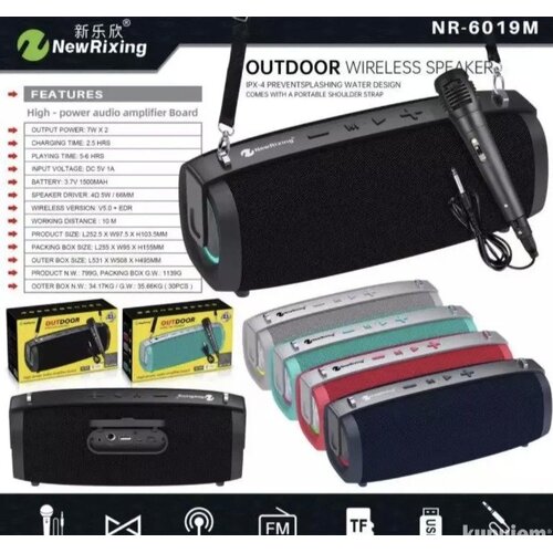  karaoke bluetooth zvučnik sa mikrofonom – portabl, vodootporan IPX7 Cene