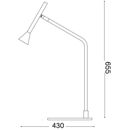 Ideal Lux - LED prigu&amp;scaron;iva stona lampa DIESIS LED/6,5W/230V CRI 90 crna Slike