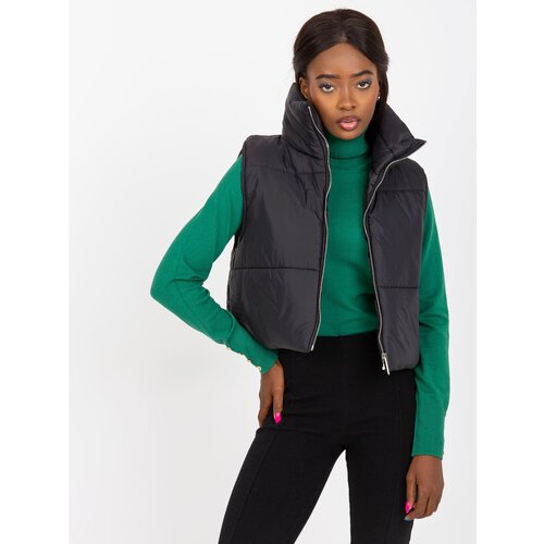 Fashion Hunters Black OCH BELLA quilted down vest Slike