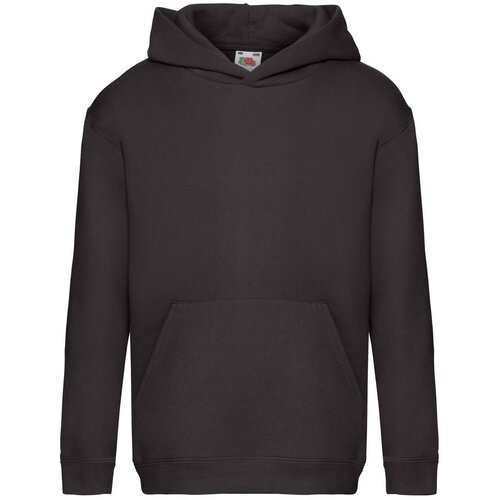 Fruit Of The Loom Czarna bluza dziecięca Hooded Sweat Slike