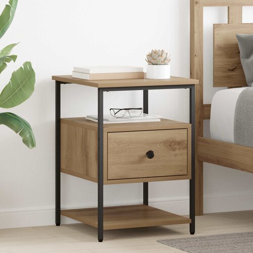  Noćni ormar s ladicama 2 pcs Umjetnički hrast 40 x 42 x 56 cm Cijene