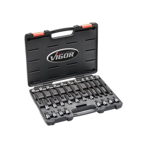 Vigor set ugaonih nasadnih ključeva(XZN) 12-ugaoni (set 26 komada) V6018 Slike