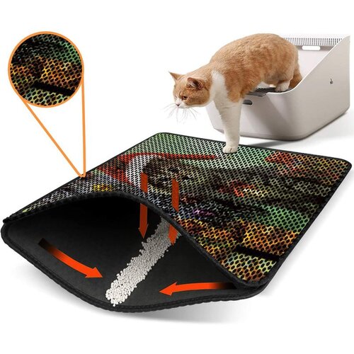 WALLXPERT Nrszn0167 multicolor cat litter mat Cene