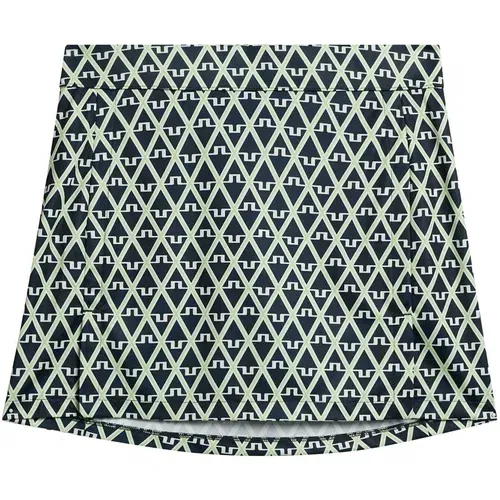 J.Lindeberg Amelie Mid Print Skirt JL Navy XS