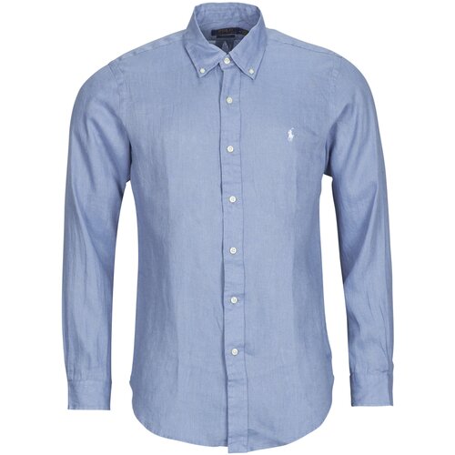 Polo Ralph Lauren CHEMISE COUPE DROITE EN LIN Plava Slike