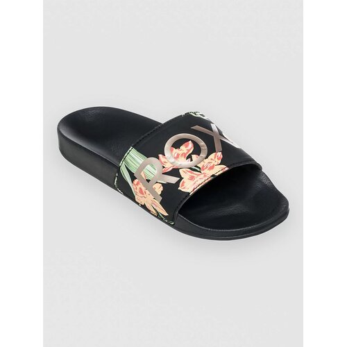 Roxy Slippy II Sandali black / green print Cene