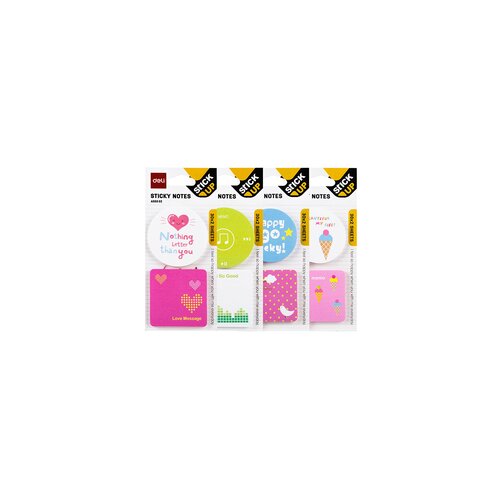 Deli STIKER BLOK - OBLICI 51x51mm, 2x30 LISTA, 4 NEON BOJE EA55302 Cene
