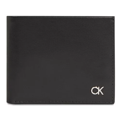 Calvin Klein Velika moška denarnica Metal Ck K50K511693 Črna