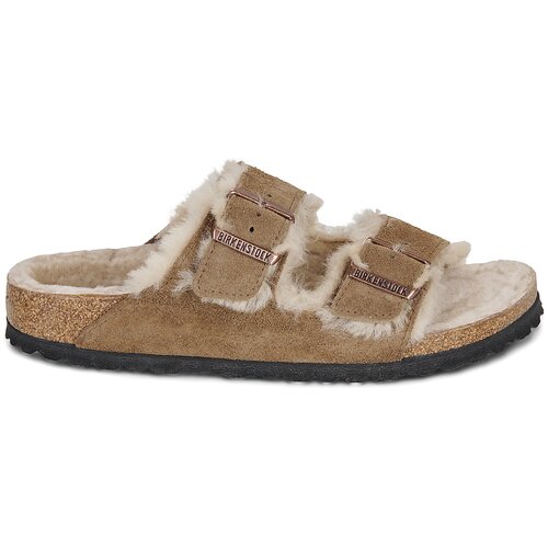 Birkenstock Natikači Arizona Shearling Kostanjeva Slike