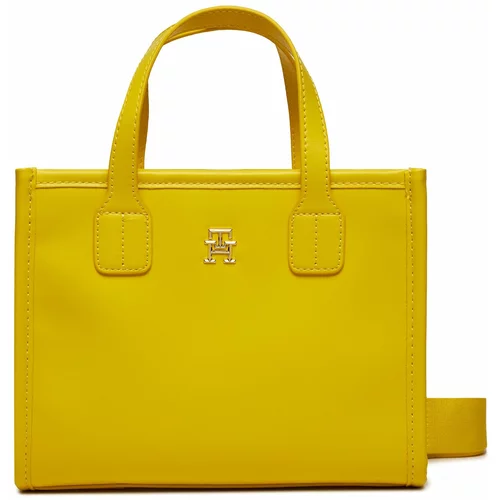 Tommy Hilfiger Ročna torba Th City Small Tote AW0AW15691 Valley Yellow ZH3