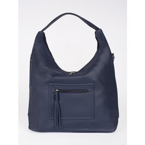 Shelvt Navy blue women's shoulder bag with adjustable strap Cene
