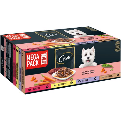 Cesar Feines u vrećicama favoriti u umaku - 40 x 100 g Slike