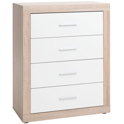  Komoda Favrbo 4 fioke hrast/bela ( 3659585 ) Slike