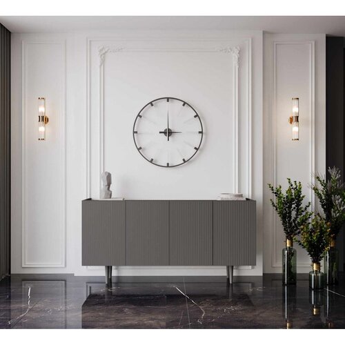 Hanah home komoda Capella 160, 160 cm, siva Cene
