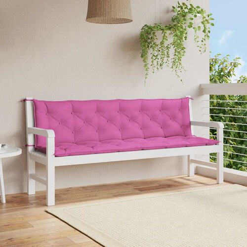  Jastuci za vrtnu klupu 2 kom ružičasti 200x50x7 cm tkanina Cijene