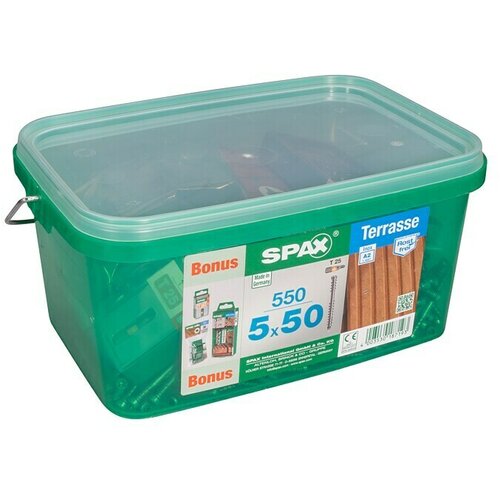 SPAX Terasni vijak Bonus Set T-Star Plus (&Oslash; x Do: 5 x 50 mm, Plemenito nerjaveče jeklo A2, Gladka, 555 -del.) Cene