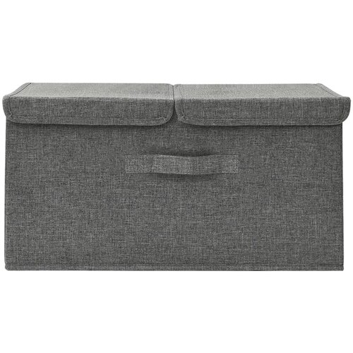  Kutija za pohranu od tkanine 50 x 30 x 25 cm antracit Slike