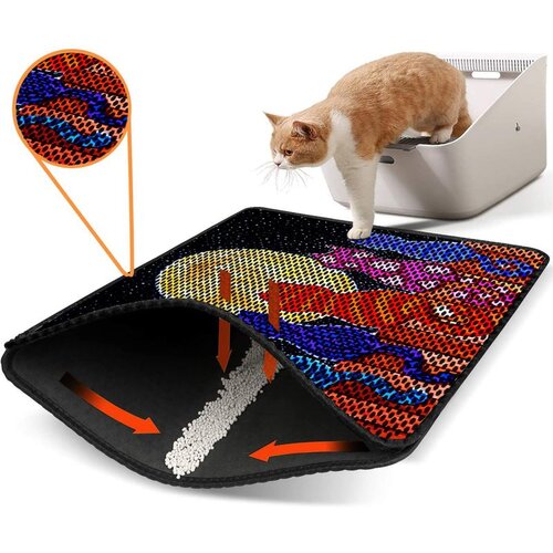 WALLXPERT Nrszn0119 multicolor cat litter mat Cene