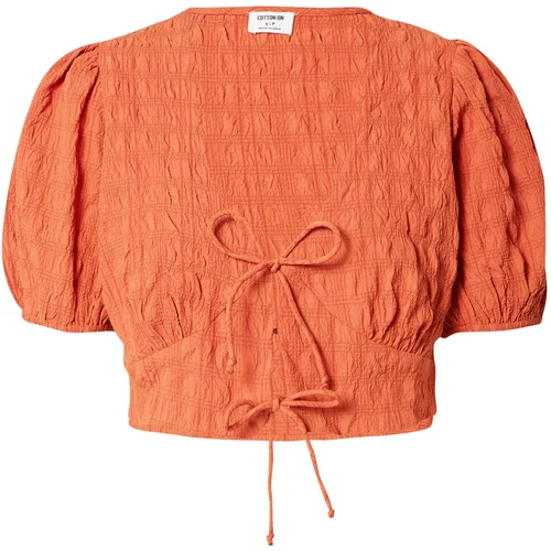 Cotton On Bluza 'SUNSHINE' oranžno rdeča