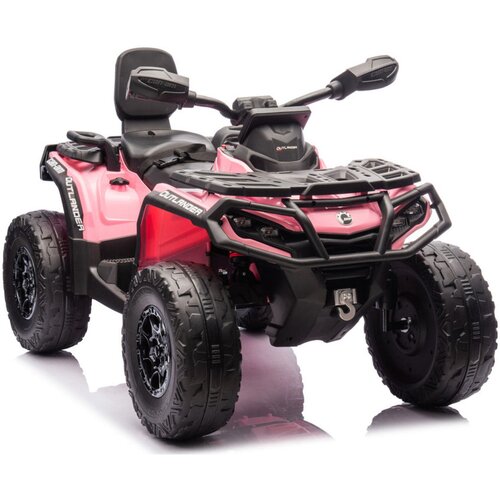 Quad &amp;Scaron;tirikolesnik na akumulator Can Am Outlander 4x4 DK-CA005 - dvosed - svetlo roza Slike