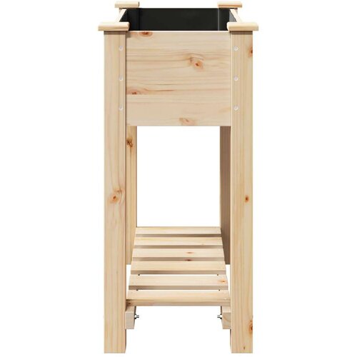 VidaXL Sadeći i saksije Prirodno drvo Drvo s oblogom 71 x 37 x 76.5 cm Slike