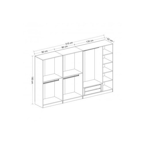 Hanah home garderober kale mebran 4012 Slike