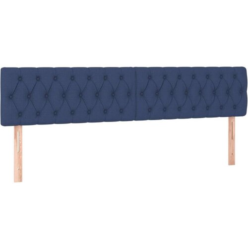  S oprugama i madracem plavi 180x200 cm od tkanine Slike