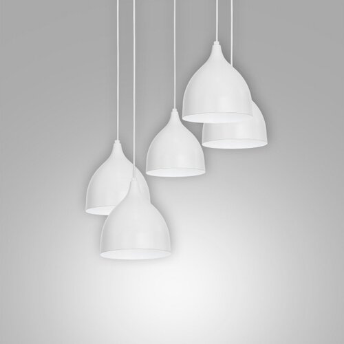  Luster na sajli NOAK 5xE27/15W/230V siva Slike