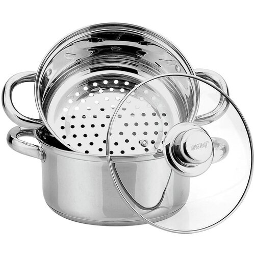 Shumee lonci za kuhanje na pari 2,5L 18CM 3 el. kinghoff KH-3315, (21385236) Slike