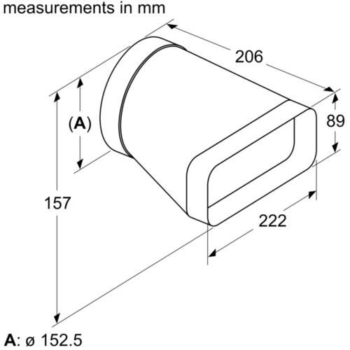 Bosch cev za adapter 150 mm okrugla-ravna HEZ9VDSI0 Slike