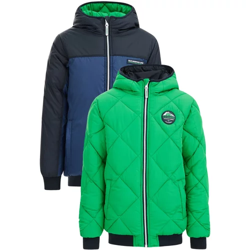 WE Fashion Zimska jakna marine / temno modra / travnato zelena