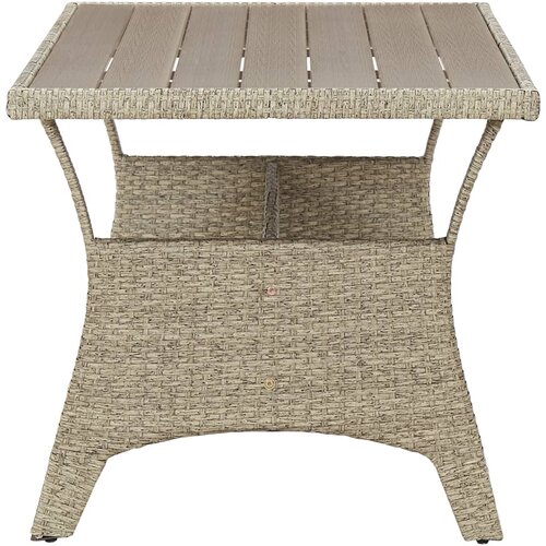  Vrtni stol sivi 120 x 70 x 66 cm od poliratana Slike