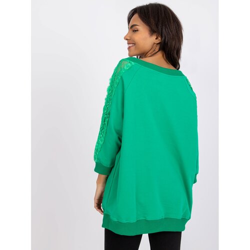 Fashion Hunters Dark green casual blouse Leja RUE PARIS Slike