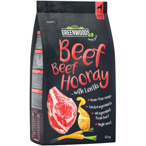 Greenwoods govedina s lećom, krumpirom i mrkvom - 6 kg Slike