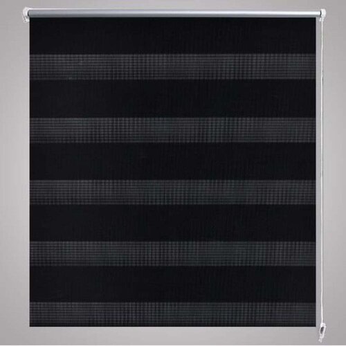Rolo crne zavjese sa zebrastim linijama 140 x 175 cm Slike