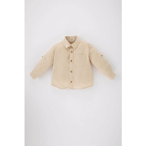 Defacto Baby Boy Shirt Collar Poplin Long Sleeve Shirt Slike