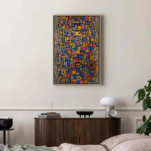  Slika - Piet Mondrian &amp;ndash; Composition 80x120 U prirodnom drvenom okviru Slike