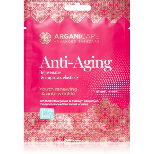 Arganicare Anti-Aging Sheet Mask Sheet maska za učvr&scaron;ćivanje 1 kom Cijene