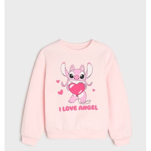 Sinsay Crewneck majica s pamukom Stitch Slike