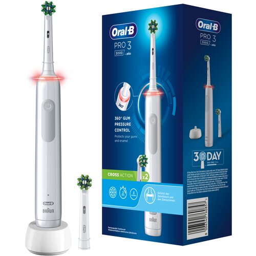 Oral-b Pro 3 3000 Cross Action White JAS Cene