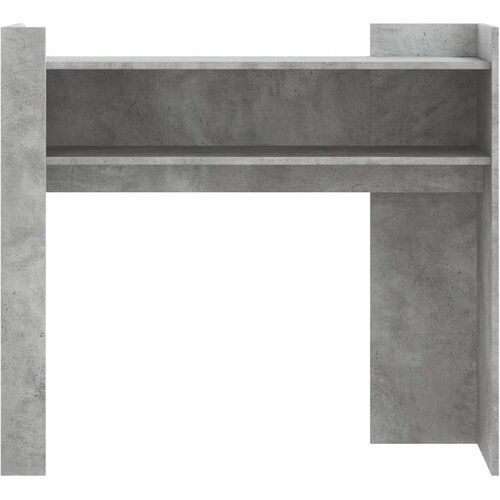  Konzolni stol siva boja betona 100x35x90 cm konstruirano drvo Slike