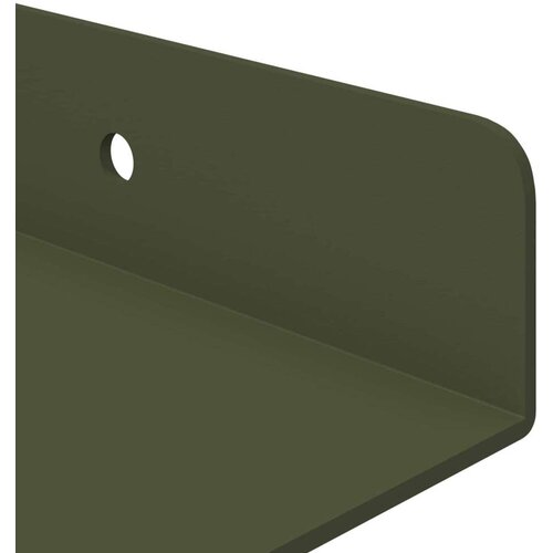  Polica na zidu Zidne 2 pcs Maslinasto zelena 40 x 9 x 2 5 cm - Maslinovo zelena 40 x 9 cm 2 Slike