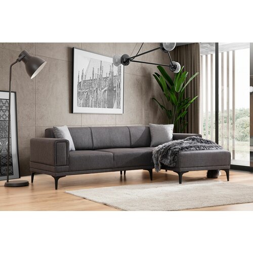 Atelier Del Sofa horizon right - dark grey dark grey corner sofa-bed Slike