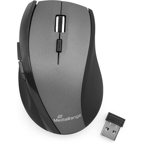  Miška brezžična mediarange 5x gumb wireless črno/siva mros203 MEDIARANGE Cene
