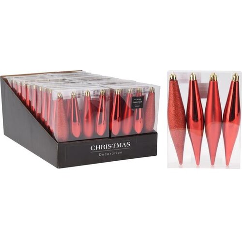  LEDENICE ZA BOR SET 4/1 CRVENE Slike