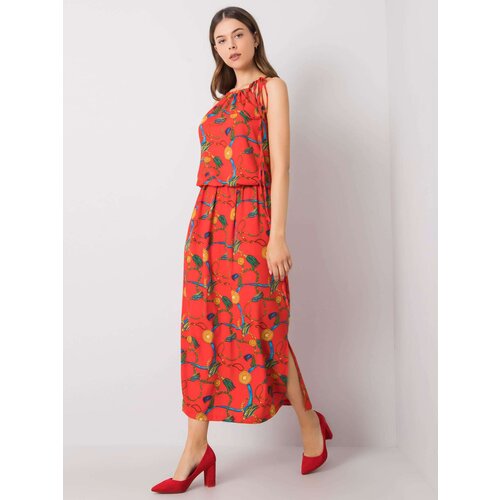 RUE PARIS Dress-CHA-SK-0621.28P-red Slike