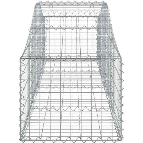  Lučne gabionske ko&amp;scaron;are 4 kom 200x50x40/60 cm pocinčano željezo Slike