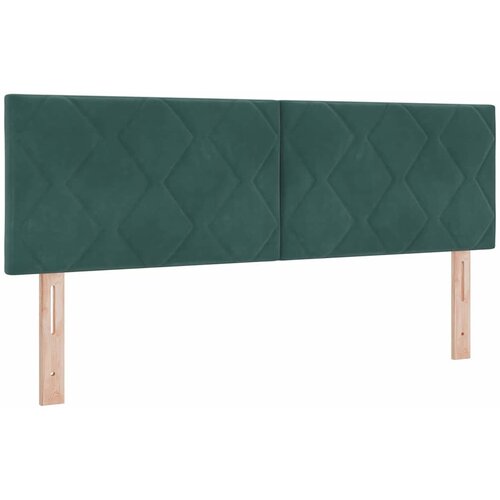  LED glava kreveta Tamnozelena 144 cm Bar&amp;scaron;un Slike